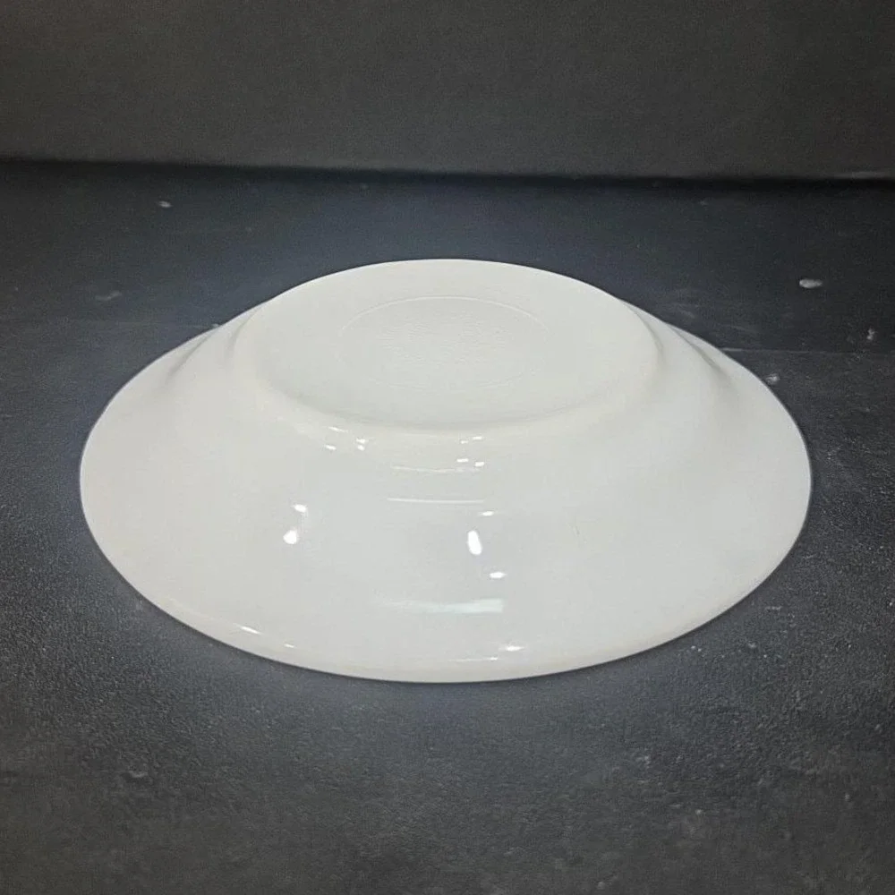 Anchor Hocking Milk Glass Teacup Saucer‎ #947, Copper Filigree Plate, Tableware